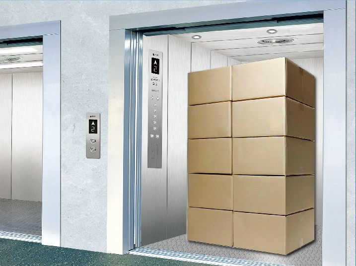 2000kg 0.5m/S Simple Freight Elevator Without Machine Room