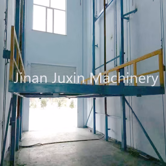 Jinan Juxin Machinery Hydraulic Lift 1000kg Electric Goods Lift Cargo Elevator