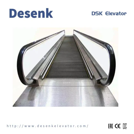 Vvvf Drive No Noise 0.5m/S Airport Moving Walkway 12 Degree Passenger Escalator Stainless Steel Sidewalk