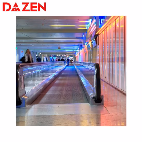 Energy Saving Passenger Conveyor Indoor Moving Sidewalk 0 and 12 Degree Moving Walk Elevator